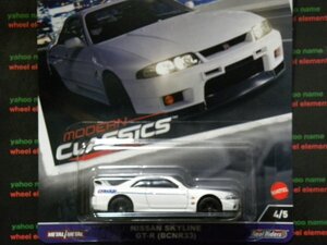 即決☆☆日産 スカイライン GT-R BCNR33 GReddy NISSAN SKYLINE GT-R (BCNR33) プレミアムモデル モダン クラシックス HOT WHEELS ☆☆