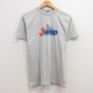 【50%OFF】S/古着 半袖 ビンテージ Tシャツ メンズ 90s jump クルーネック グレー 23jun28 中古 5OF