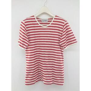 ◇ Marimekko マリメッコ ボーダー 半袖 Tシャツ カットソー レッド ホワイト レディース P