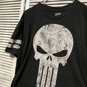 ASEM 1スタ 黒 ムービー Tシャツ MARVEL マーベル パニッシャー ドクロ 90s 00s ビンテージ アメリカ 古着 ベール 卸 仕入れ