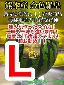 達人作！お勧め！熊本産【金色羅皇】秀品Lサイズ（1玉6〜7kg）熊本フルーツ堂75