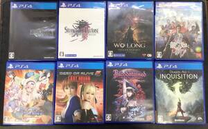 【中古PS4】PS4ソフト 8本セット ファイナルファンタジーⅦ/龍が如く 維新！/Wo Long/ファイナルファンタジーオリジン/デッドオアアライブ5