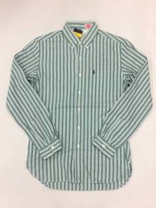 新品 8067 Rugby Sサイズ 長袖 ストライプ シャツ ポロ ラルフ ローレン polo ralph lauren