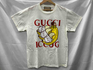 GUCCI グッチ/半袖Tシャツ/ばなにゃホワイト/615044 XJDGN/XS 店舗受取可