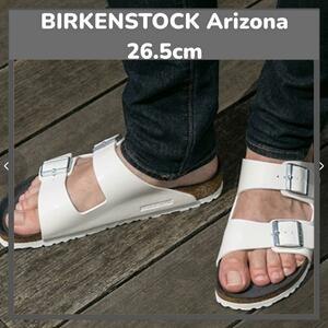 未使用同等/定番人気モデル/BIRKENSTOCK/ビルケンシュトック/Arizona アリゾナ/メンズサンダル/ユニセックス/ホワイト白/26.5cm