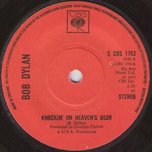 英7 Bob Dylan Knockin On Heavens Door / Turkey Chase SCBS1762 CBS /00080