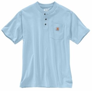 送料無料！即決 Carhartt カーハート K84 ヘンリーネック ポケットTシャツ ワークウェア Moon Stone　M