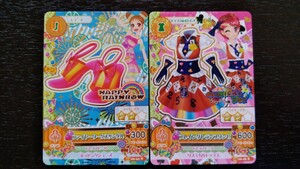 アイカツ★2014 6弾R★プレイングトランプワンピ、サンダル2枚セット★