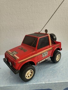 絶版 昭和当時物 1982年 SUZUKI Jimny 4WD 1/20/ニッコー セミデラコン NIKKO スズキ ジムニー ラジコン SJ30 ディスプレイに