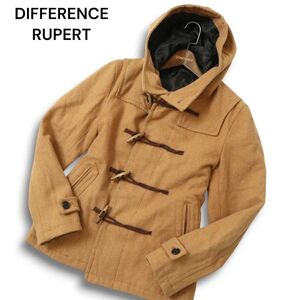 DIFFERENCE RUPERT ルパート 秋冬 メルトン ウール★ ダッフル コート Sz.L メンズ キャメル　C5T00019_1#N