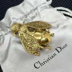 保存袋付き✨　Dior　ブローチ　蜂モチーフ　ハチ　CD ロゴ　刻印