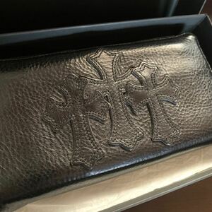 クロムハーツ Chrome Hearts rec_f zip セメタリークロス ヘビーレザー 長財布