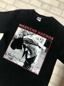 WEEKEND NACHOS バンドT ブラック ビンテージ S ブラック ウィークエンドナチョス ハードコア 当時物 Tee レア アメリカ