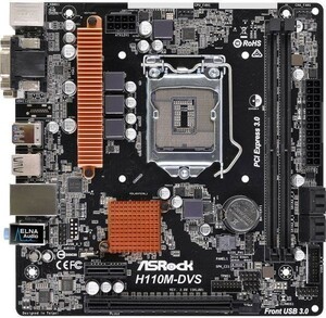 ASROCK H110M-DVS R3.0 Motherboard Intel H110 LGA1151 DDR4