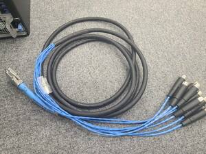 digidesign DIGITAL CABLE 　D　キャノンメスｘ8　3.5ｍ　青 LINE IN BALANCE