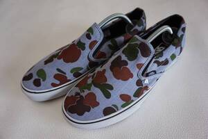 SALE!! VANS SLIPON 水色ベース HBT 迷彩 US6 (24cm) アメリカ企画限定!! バンズ スリッポン