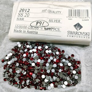 ☆ほぼ未使用 SWAROVSKI スワロフスキー ヴィンテージ ルース 2012 20SS 10gross Siam シャム 裸石 グルーデコ R-69