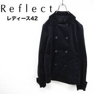 A0885*Reflect*リフレクト*ピーコート*レディース*サイズ42*黒