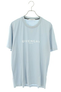 ジバンシィ GIVENCHY BM70K93002 サイズ:L ヴィンテージロゴデストロイ加工ロゴプリントTシャツ 中古 OM10