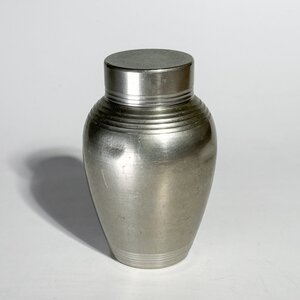 【洛座】金工師 萩井一司 錫 茶壺 茶入 茶心壺 ＜煎茶器煎茶道具在銘