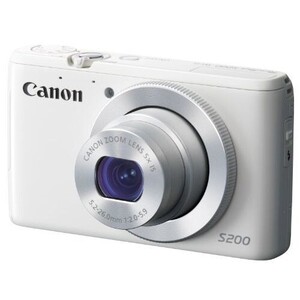 中古 １年保証 美品 Canon PowerShot S200 ホワイト