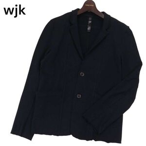 wjk ダブルジェイケイ 2820 mj41zb 【shirahama jkt】通年 カットオフ★ スウェット シラハマ ジャケット Sz.S　メンズ 黒　I4T01356_4#O