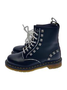 Dr.Martens◆1460 STUD/8ホール/スタッズ/手書きペイント/レースアップブーツ/US7/BLK/レザー