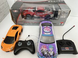 NISSAN Fairlady Z Super GT500 ラジコン 他2台付属 Re:ゼロ ランボルギーニ / 現状品