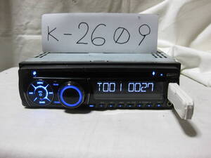 K-2609　Clarion　クラリオン　CZ201 MP3　フロント USB AUX　2Dサイズ　CDデッキ　故障品