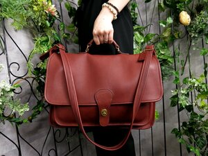 超美品●COACH オールド コーチ●USA製●2ハンドル●高級 カーフ レザー●ブリーフケース●ブラウン系●G金具●ヴィンテージ●A4●Js47483