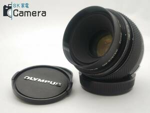 【中古】 OLYMPUS OM-SYSTEM ZUIKO AUTO-MACRO 50ｍｍ F2 2024年9月清掃 キャップ付 オリンパス