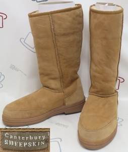 ☆Canterbury SHEEPSKIN/カンタベリー シープスキン ムートンブーツ 25-26cm 防寒 冬靴♪