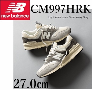 ◆モデル出品◆新品 27.0cm ニューバランス CM997HRK ライトアルミ/チームアウェイ 日本未入荷レアスニーカー NEW BALANCE