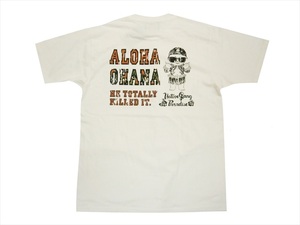 NATIVE GANG FAMILY/ネイティブ・ギャング・ファミリー NGF22-593 プリント「OHANA」半袖Ｔシャツ ホワイト XL新品