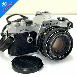 レンズセット◆ペンタックス PENTAX◆MX 一眼レフ カメラ 本体 SMC PENTAX-M 1:1.7 50mm フィルム ボディ ストラップ付 動作未確認