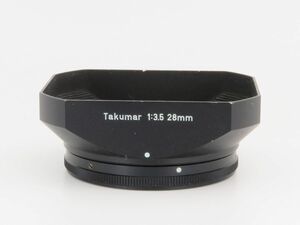 【送料220円】01688 PENTAX Super-Takumar 28mm F3.5 角形 メタル レンズフード【アットカメラ】