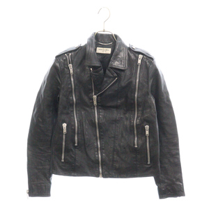 SAINT LAURENT PARIS サンローランパリ 13AW Zip Design Leather Jacket ジップデザインライダースジャケット 334572 Y5CZ2 ブラック