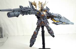 【JN-1241】[ジャンク品]1/144 HG ユニコーンガンダム2号機バンシィ・ノルン(デストロイモード) 塗装済完成品 ガンプラ [KO].