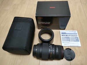 ★☆美品　シグマ SIGMA 望遠ズームレンズ APO 70-300mm F4-5.6 DG MACRO キヤノン用 フルサイズ対応 + レンズフード☆★