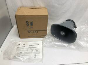 TOA ホーンスピーカー TC-101 10W 角形 グレー 拡声器型 メガホン型 動作未確認 24052802