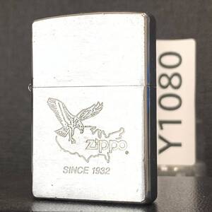 美商品 ZIPPO SINCE1932 EAGLE イーグル ジッポー オイルライター シルバー Y1080