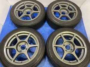 ■レア絶版バーディークラブP1レーシング軽量15 7J+27 100/4BS185/55R15ロードスターデミオマーチシビックCR-Xレビンヴィッツ(TE37タイプC