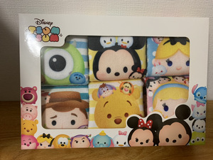 即決　未開封　ディズニーツムツム　プレミアム　ハンドタオル　６点セット 25x25cm Disney TSUM TSUM