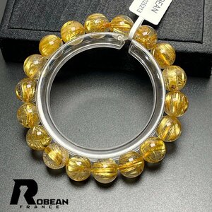 絶賛 EU製 定価19万円★ROBEAN・極!極満針ルチルクォーツ★ブレスレット パワーストーン 天然石 綺麗 金運 お守り 11-11.4mm k1025213