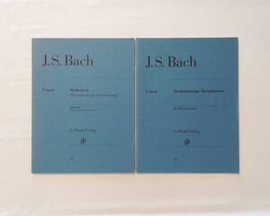 Ａき　輸入楽譜　2冊　J.S.BACH　Zweistimmige Inventionen　BWV 772-786／Sinfonien　BWV 787-801　ヘンレ（HN 169・360） 原典版　バッハ