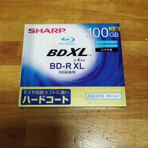 新品 SHARP VR-100DR1 録画用BD-R XL 2-4倍速 3層 100GB 1枚