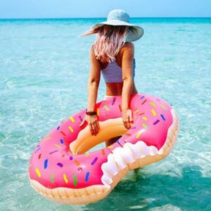 浮き輪　浮輪　ドーナツ ドーナッツ　水泳 海水浴　水遊び用　大人用　１００サイズ ピンク