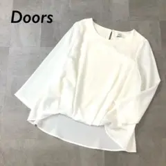 Doors ドレープ プルオーバー ブラウス ホワイト