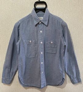 ＊エンジニアードガーメンツ ENGINEERED GARMENTS シャンブレー ガチャポケ 長袖 ワークシャツ 米国製 1 　　 BJBJ.AB 　