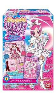 ハートキャッチプリキュア! / 食玩 / プリキュアきせかえおしゃれにチェンジ! / ①スーパーキュアブロッサム / 袋未開封 / 箱無し